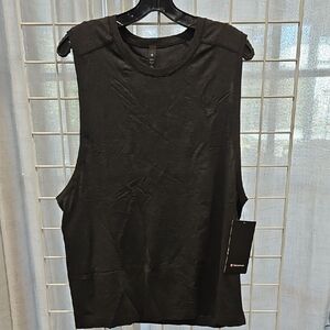 NWT lululemon athletica Black Muscle Tee MESH